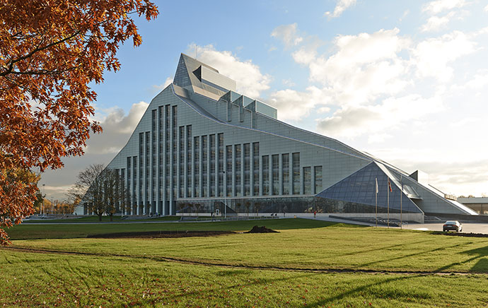 Innenansicht Lettische National-Bibliothel, Riga